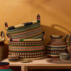 Medium Woven Short Basket