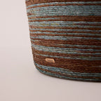Tall Woven Lidded Hamper