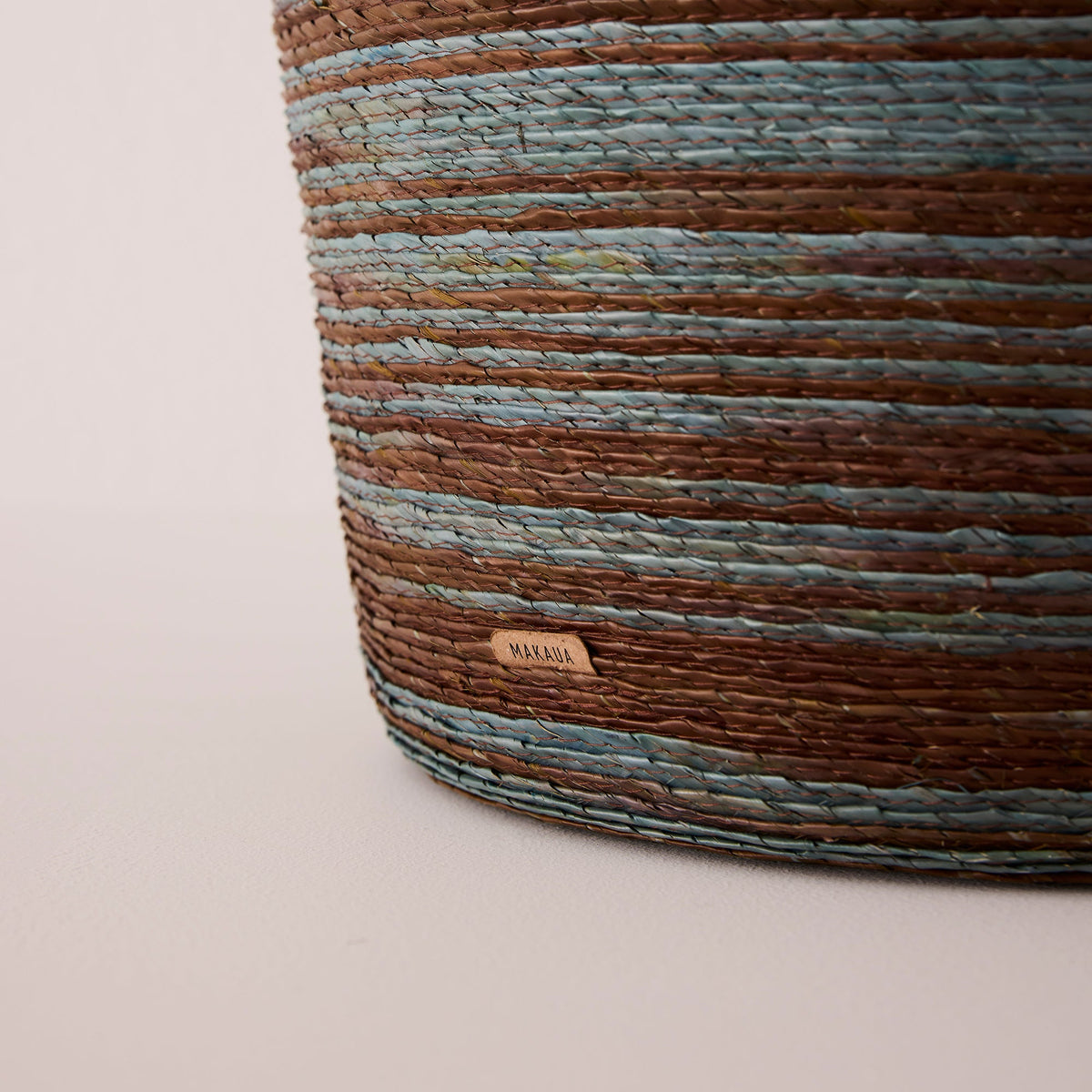 Tall Woven Lidded Hamper