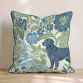 Golden Retriever in the Flowers Throw Pillow