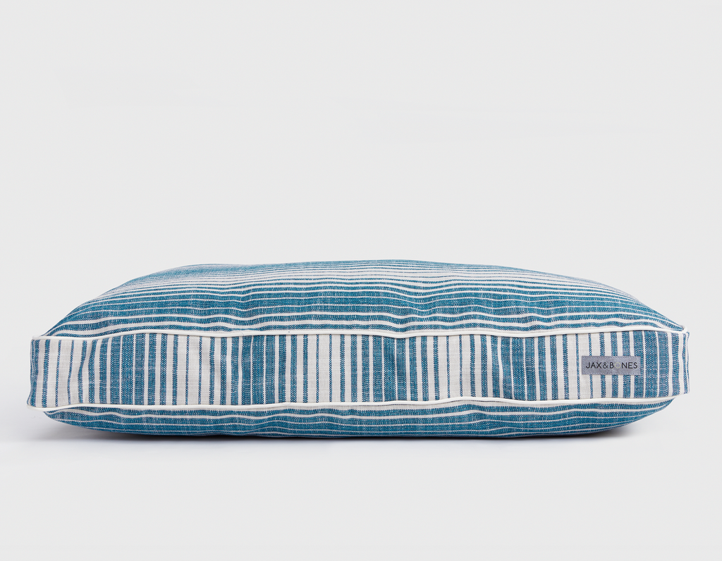 Hampton Navy Rectangular Pillow Bed