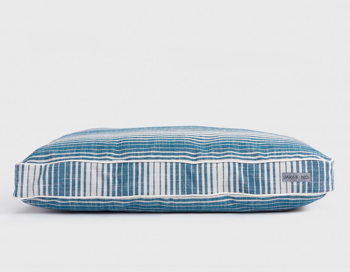 Hampton Navy Rectangular Pillow Bed