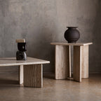 Hari Stone and Wood Sculpture