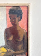 The woman and the lemon basket 17.5" x 19"