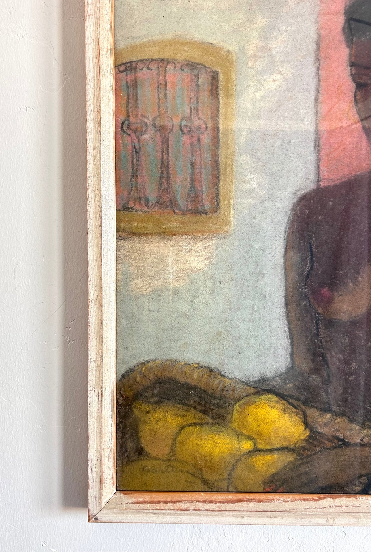 The woman and the lemon basket 17.5" x 19"