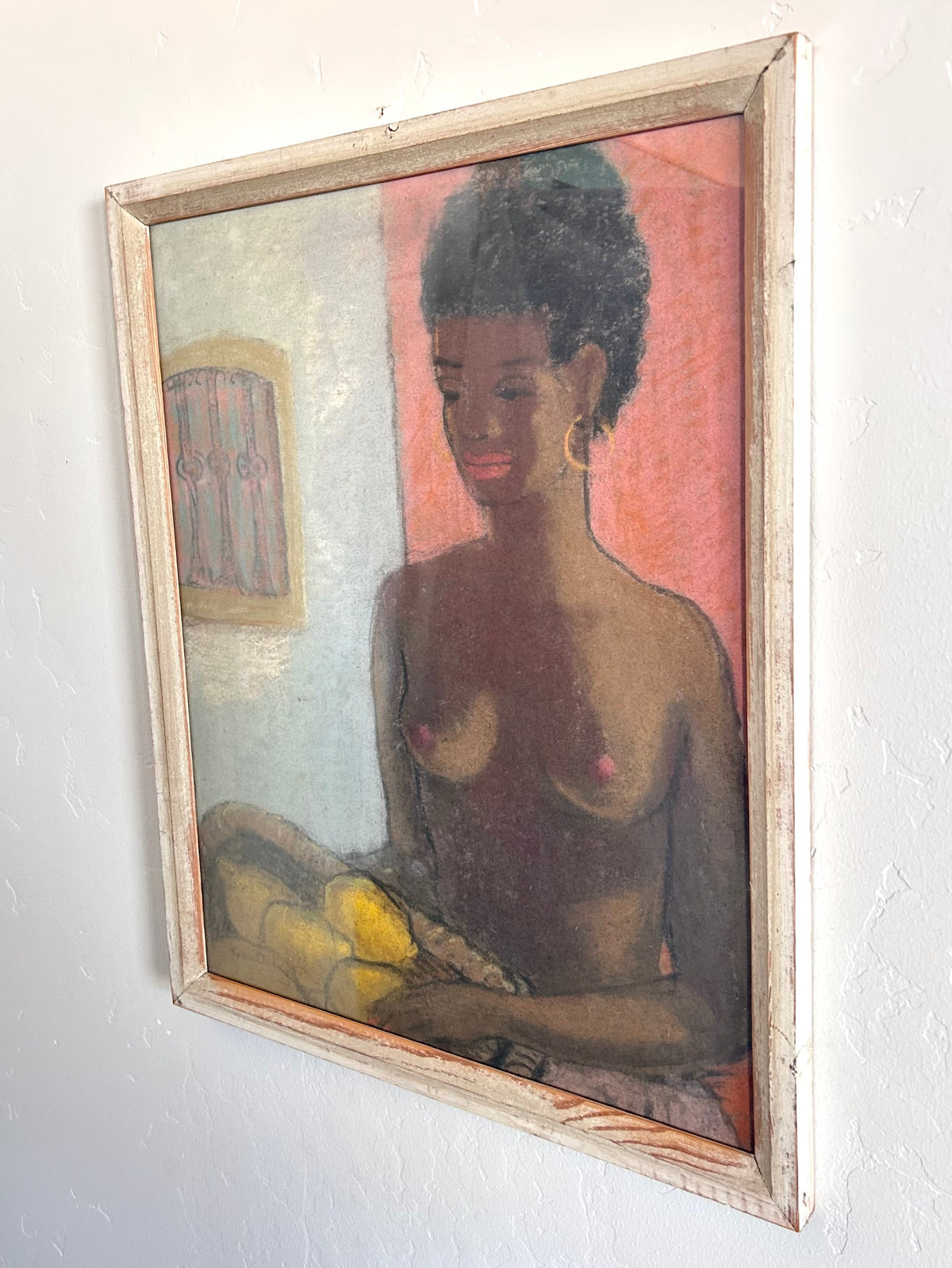 The woman and the lemon basket 17.5" x 19"