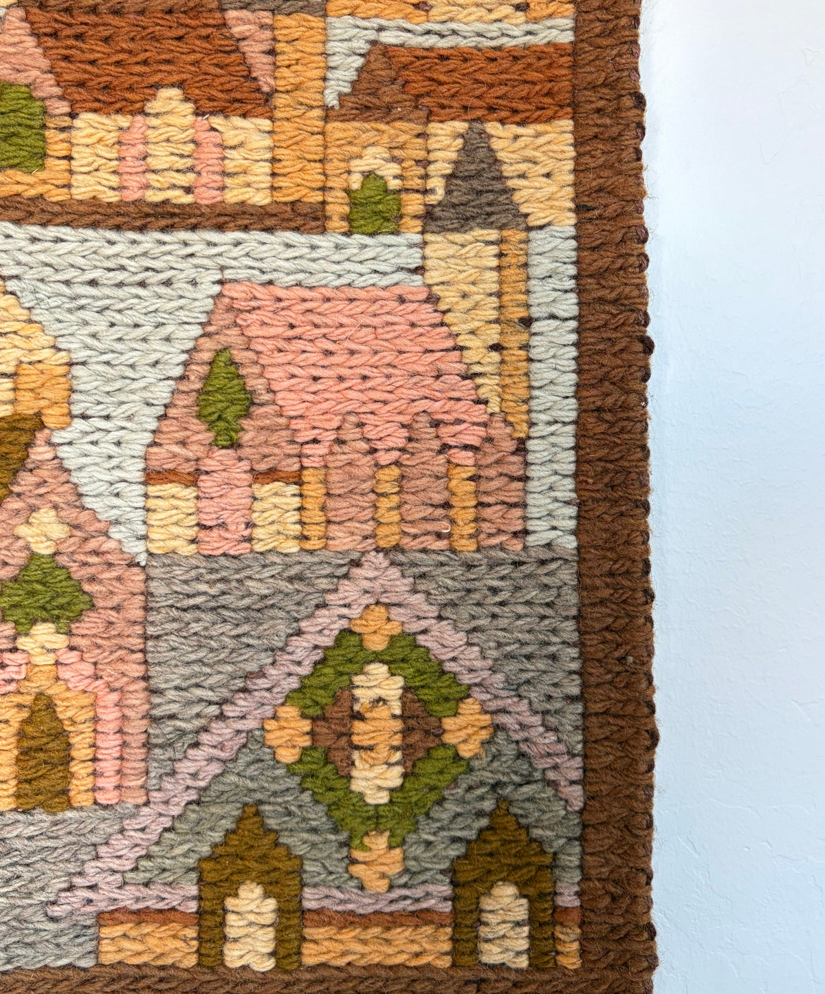 Scandinavian town wall hanging