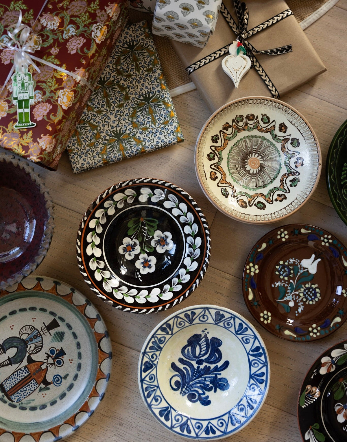 Danish folk art plate