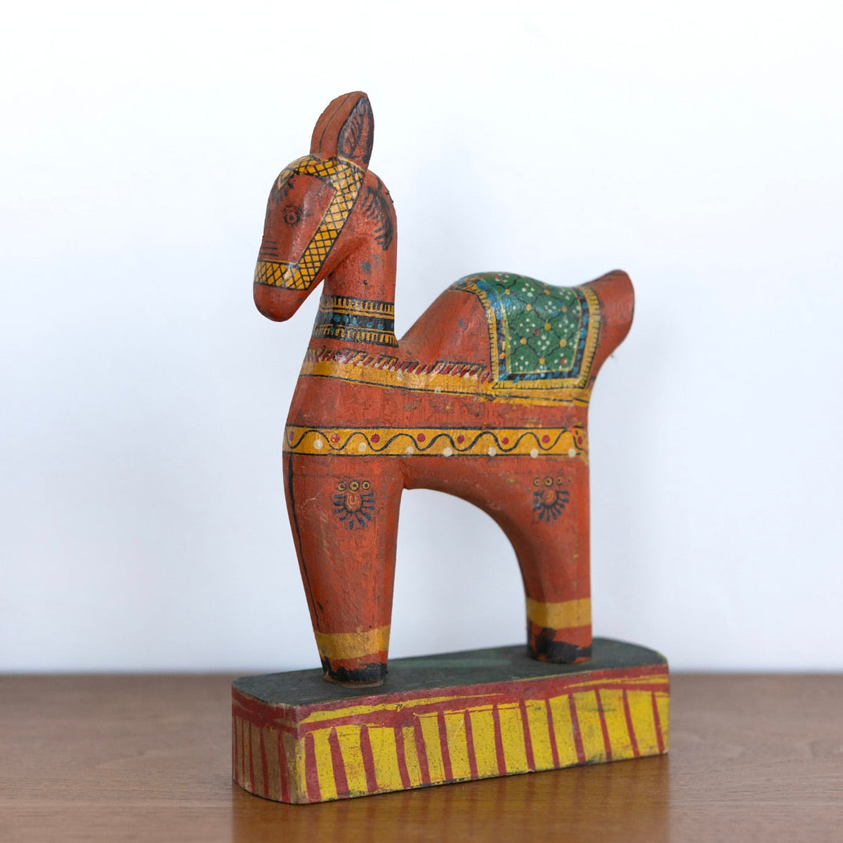 Folk art horse sculpture
