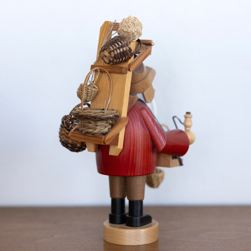 Basket peddler smoker man