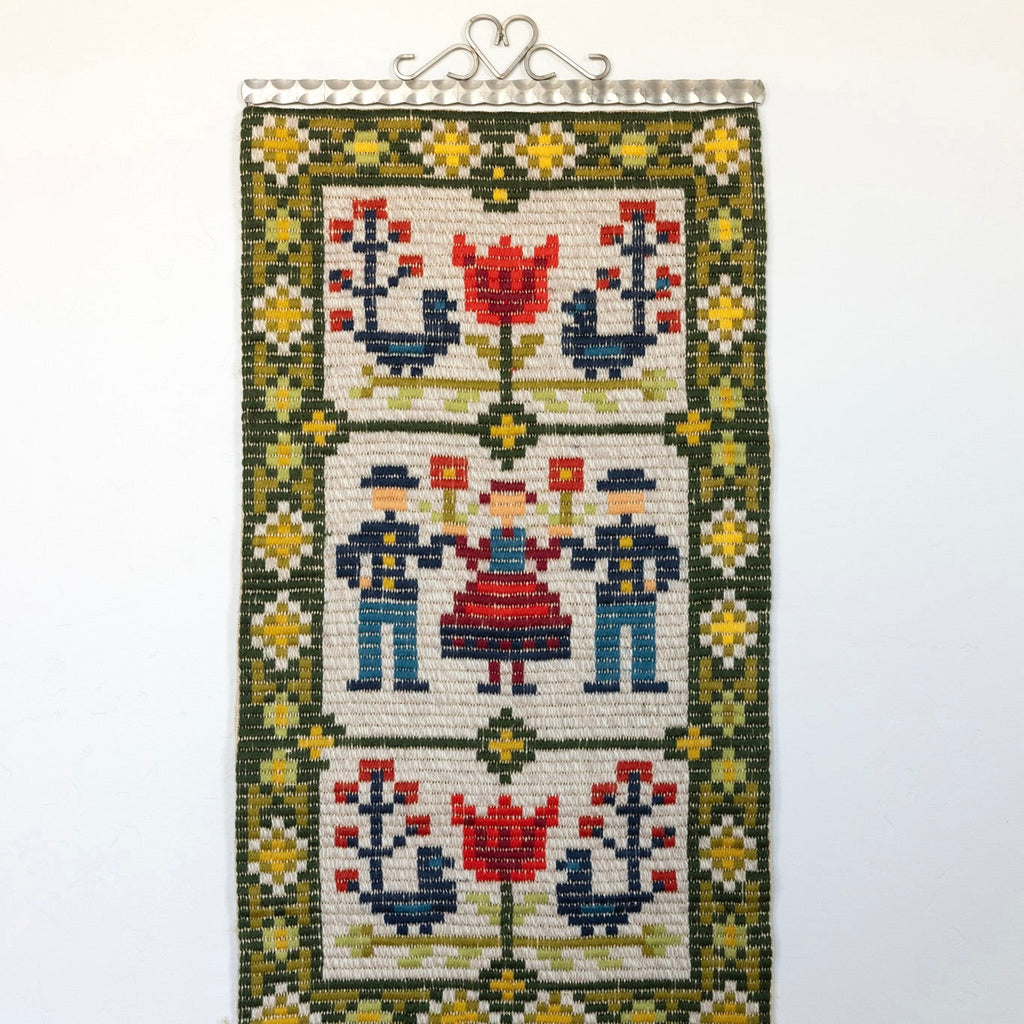 Swedish folk wall tapestry