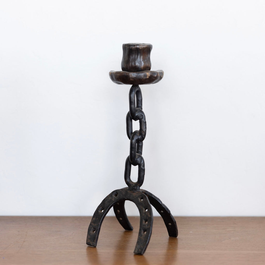Large Brutalist candle holders