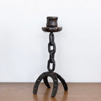 Large Brutalist candle holders