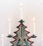 XL tin tree candle holder