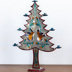 XL tin tree candle holder