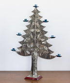 XL tin tree candle holder