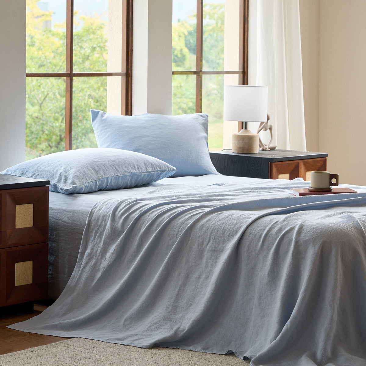 LuxeWeave Linen Sheet Set