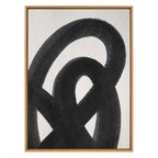 Noir Gesture Framed Canvas