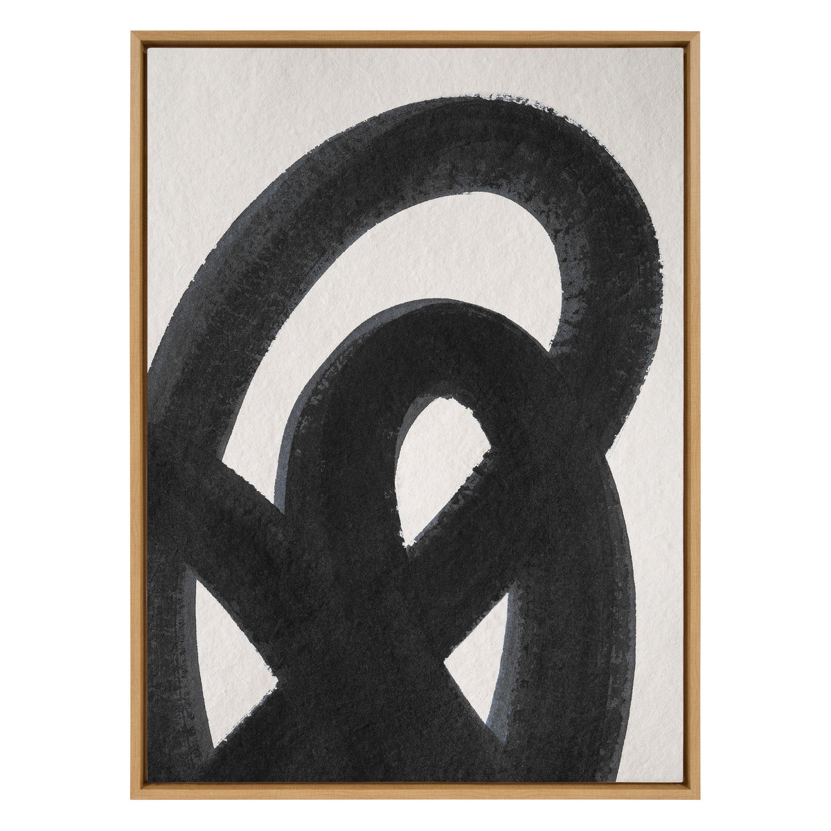 Noir Gesture Framed Canvas