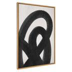 Noir Gesture Framed Canvas