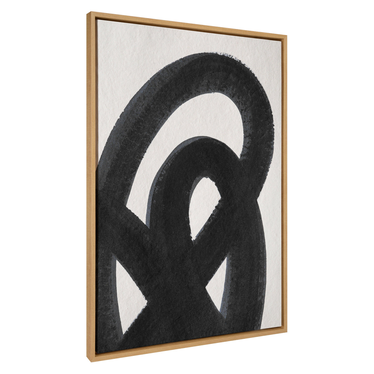 Noir Gesture Framed Canvas