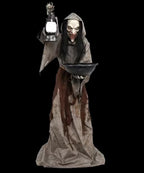 6' Light-Up Mildred the Wicked Witch Halloween Animatronic Decoration Halloween decoration