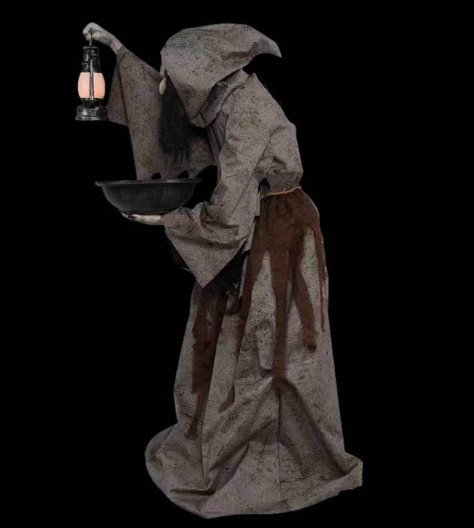 6' Light-Up Mildred the Wicked Witch Halloween Animatronic Decoration view 2