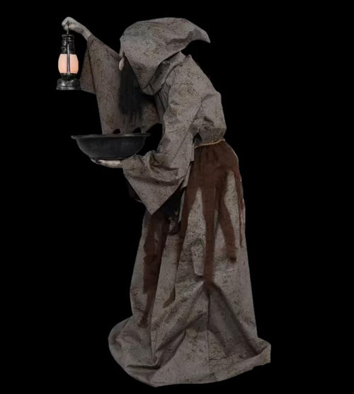 6' Light-Up Mildred the Wicked Witch Halloween Animatronic Decoration view 2
