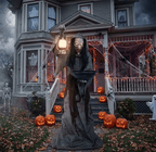 6' Light-Up Mildred the Wicked Witch Halloween Animatronic Decoration view 4