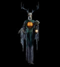 Skeleton Forest Creature with Horns Halloween Animatronic Decoration Halloween decoration