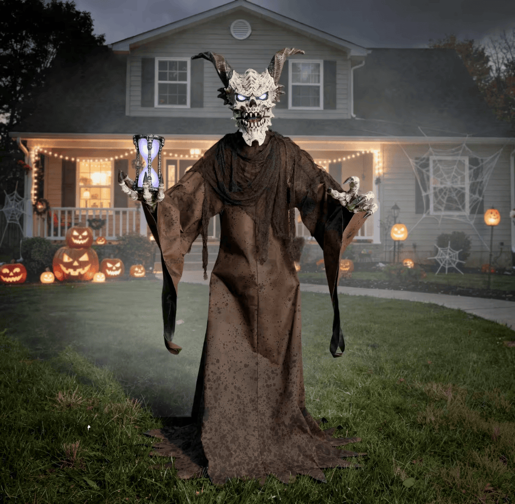 Light-Up The Time Demon Halloween Animatronic Decoration view 3