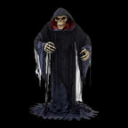 Rising Skeleton Reaper in Hooded Cloak Halloween Animatronic Decoration Halloween decoration