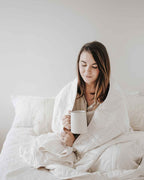 12lb Weighted Throw Blanket + Cotton Duvet Cover
