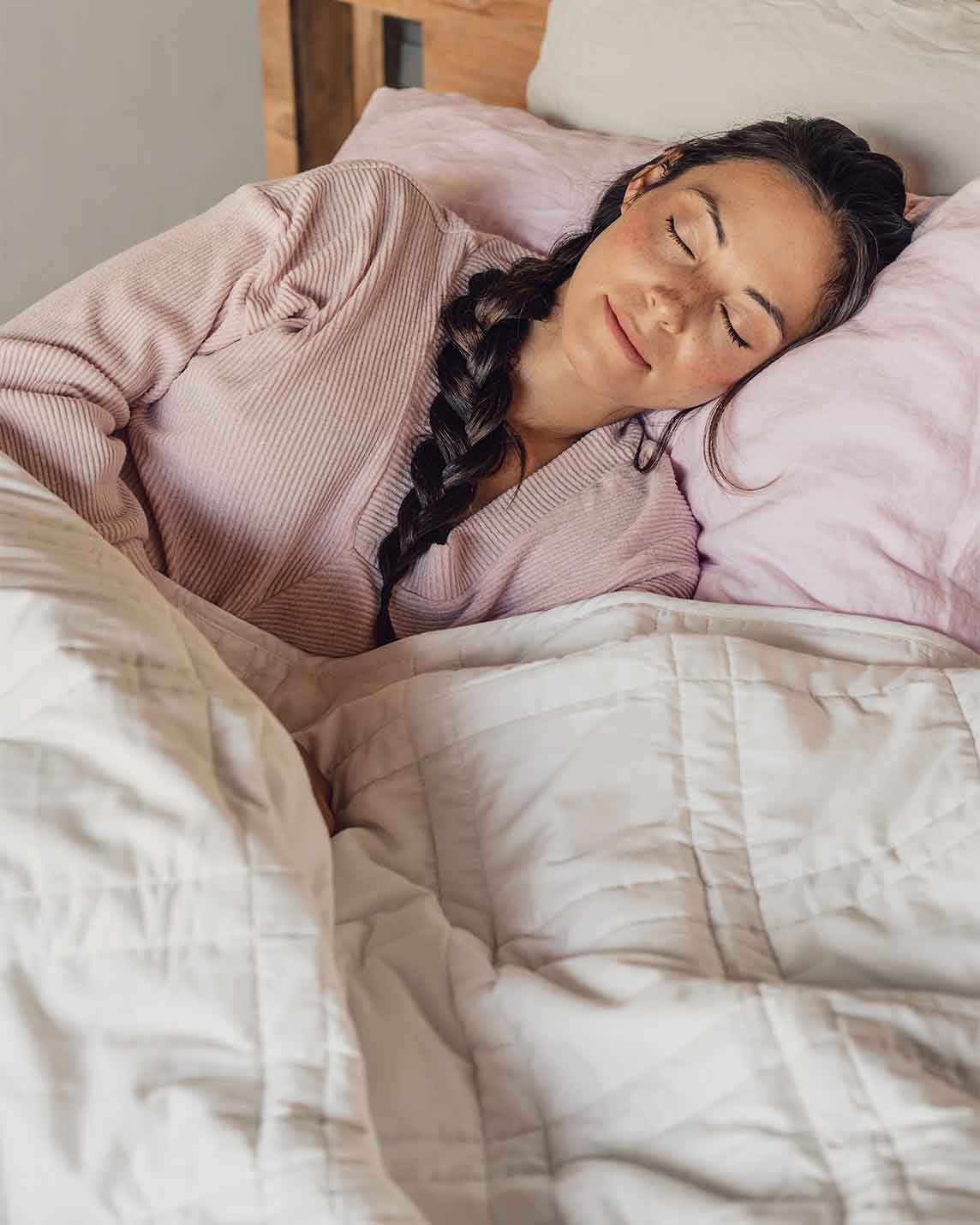 12lb Weighted Throw Blanket + Cotton Duvet Cover