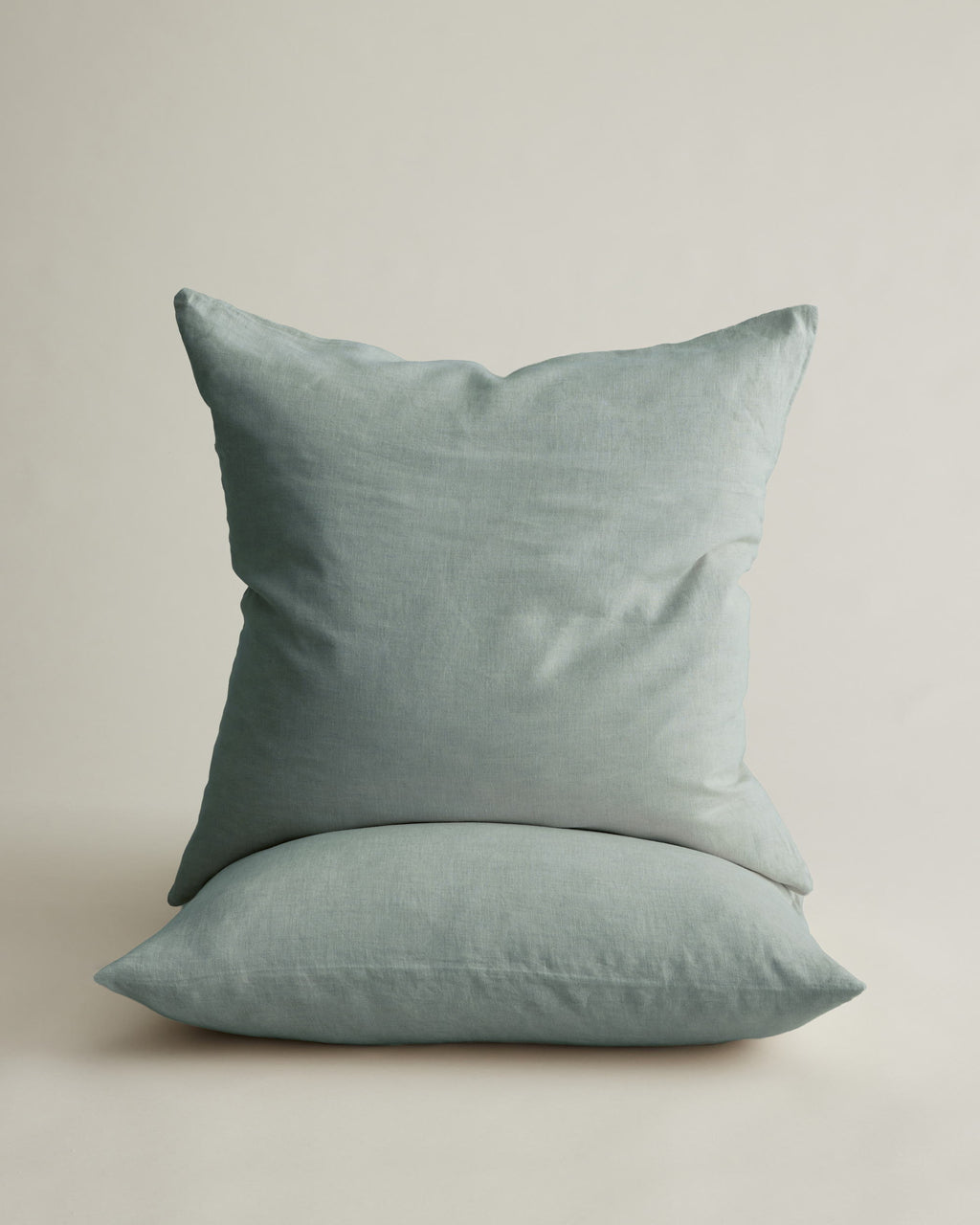 Set of 2 Linen Euro Pillowcases - Sage
