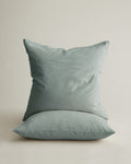 Set of 2 Linen Euro Pillowcases - Sage