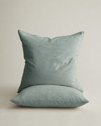 Set of 2 Linen Euro Pillowcases - Sage