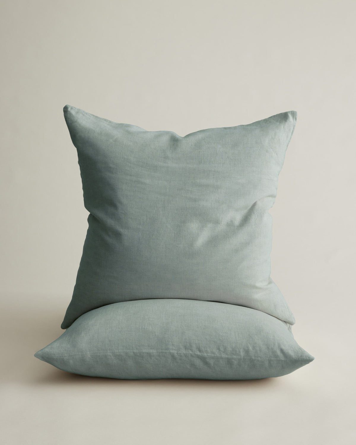 Set of 2 Linen Euro Pillowcases - Sage