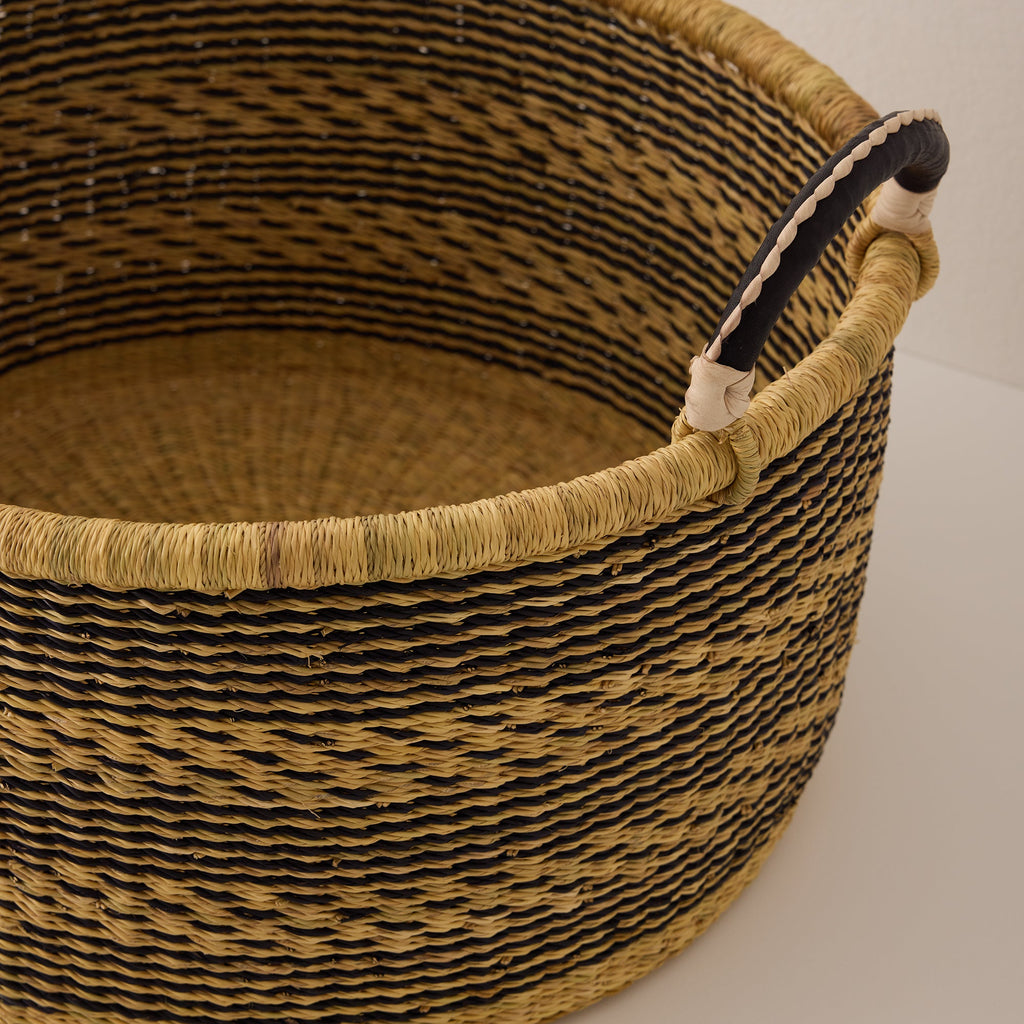 Medium Woven Short Basket
