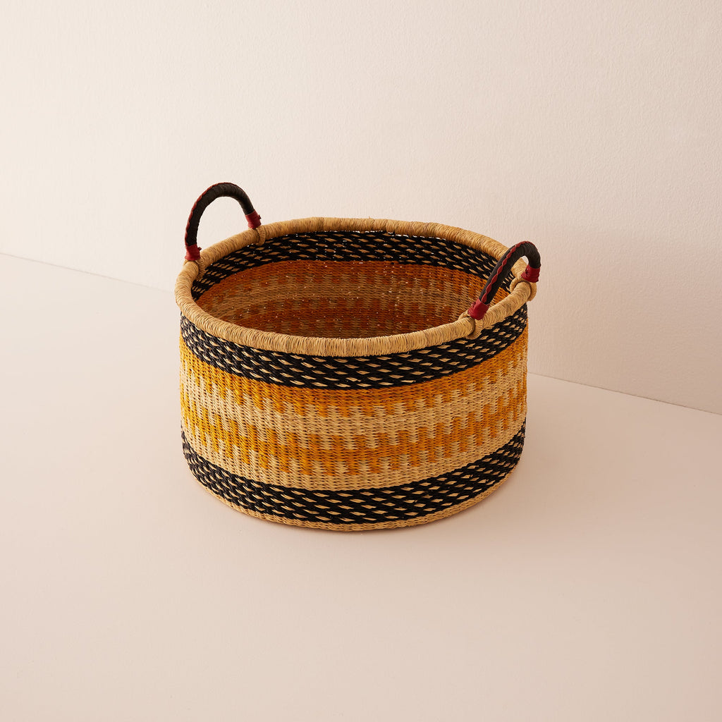Medium Woven Short Basket