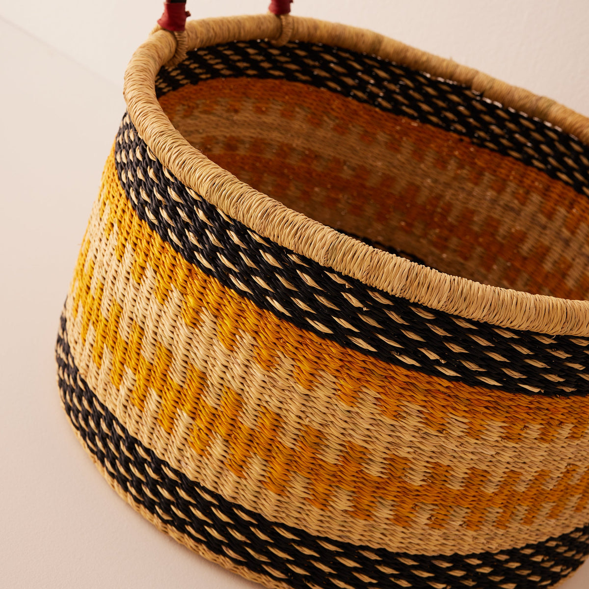 Medium Woven Short Basket
