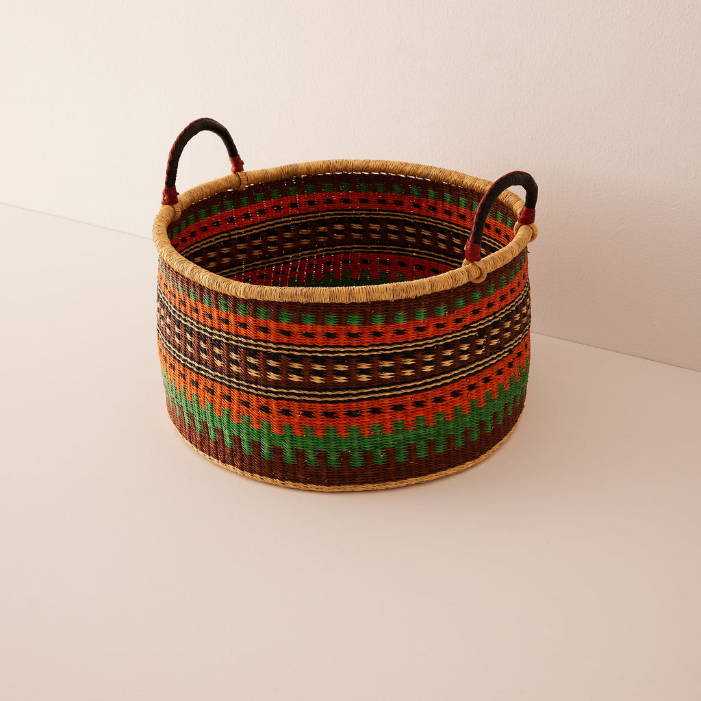 Large Woven Short Basket