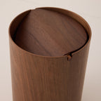 Wooden Waste Basket with Lid - Small