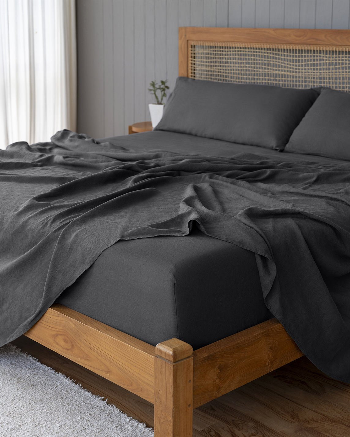 Stonewashed Linen Sheets - Individual Flat & Fitted Sheets