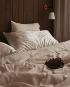 Silk Linen Flip Pillowcase - Ivory