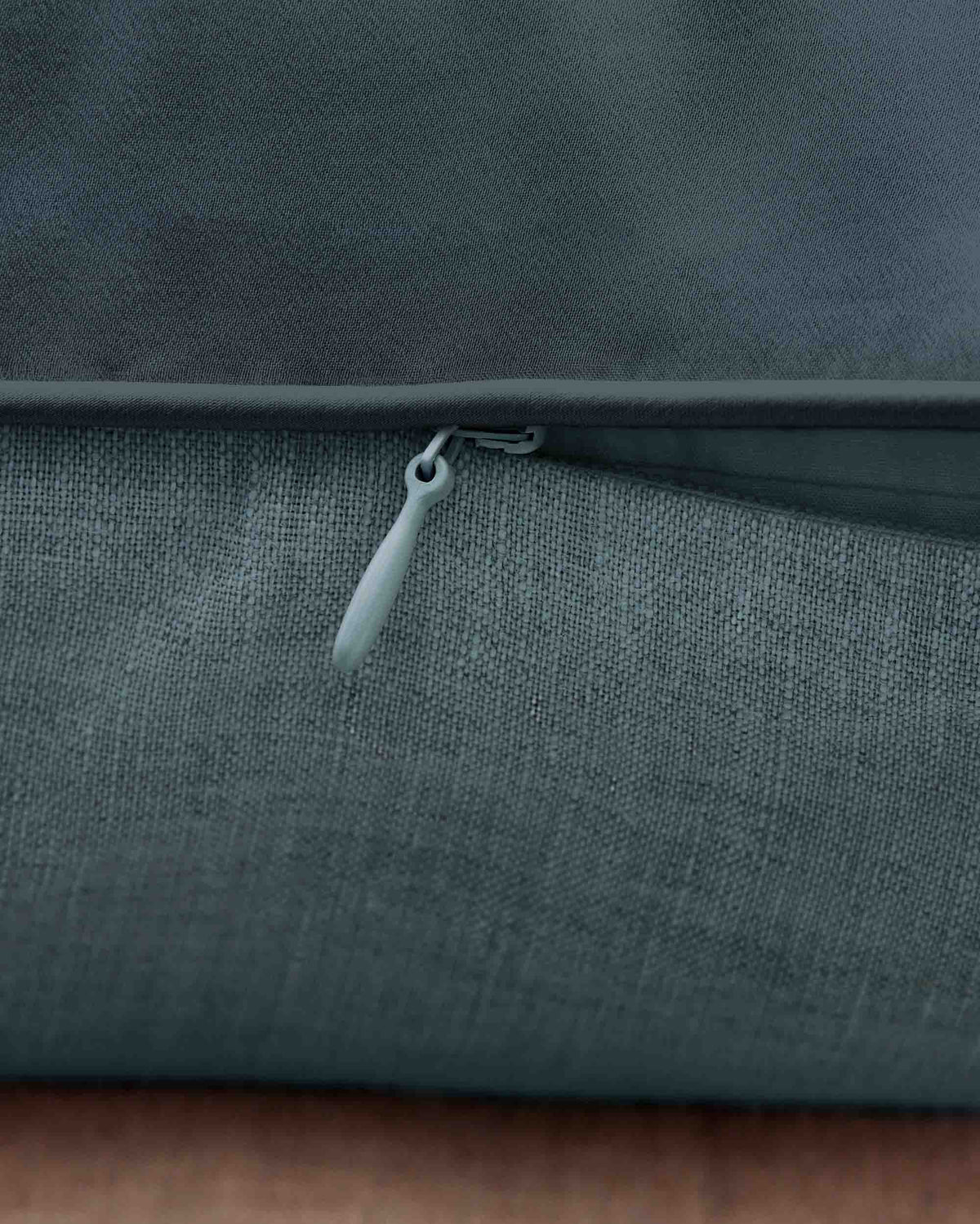 Silk Linen Flip Pillowcase - Bluestone