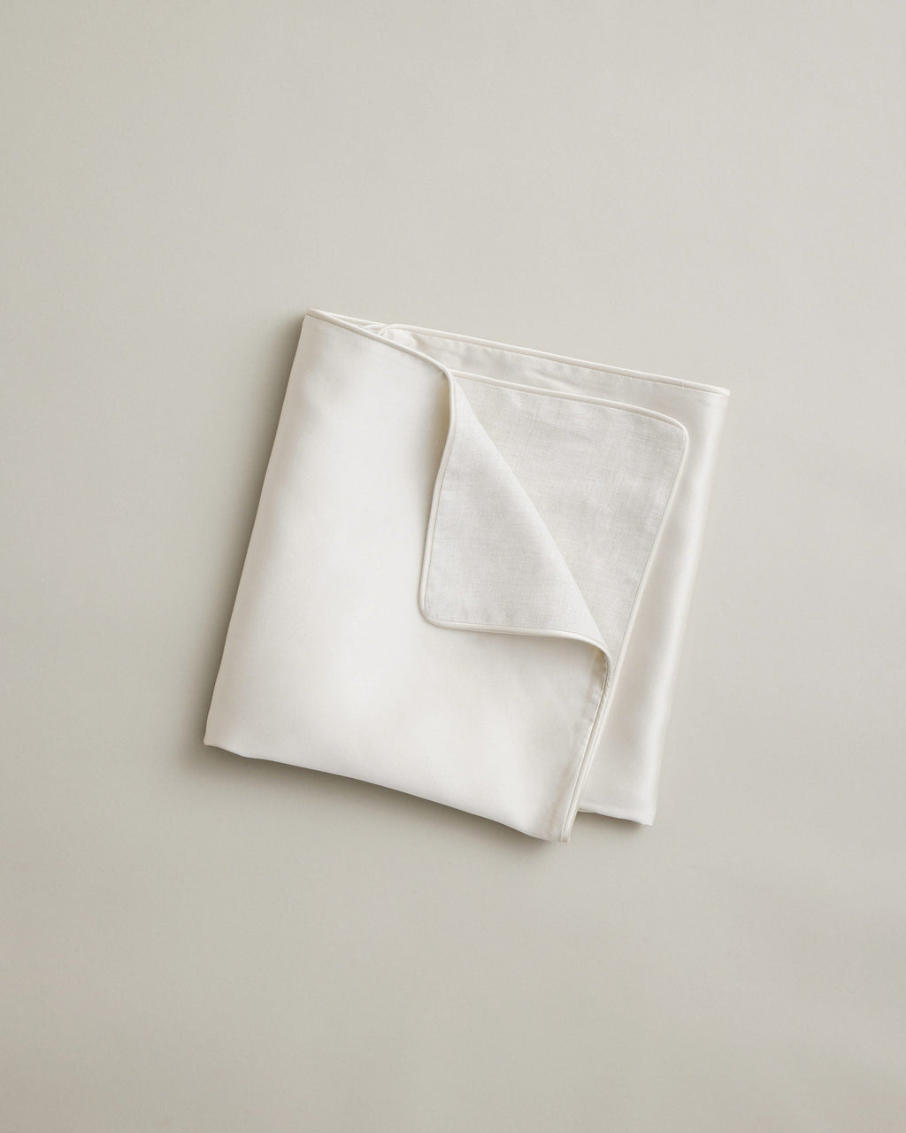 Silk Linen Flip Pillowcase - Ivory