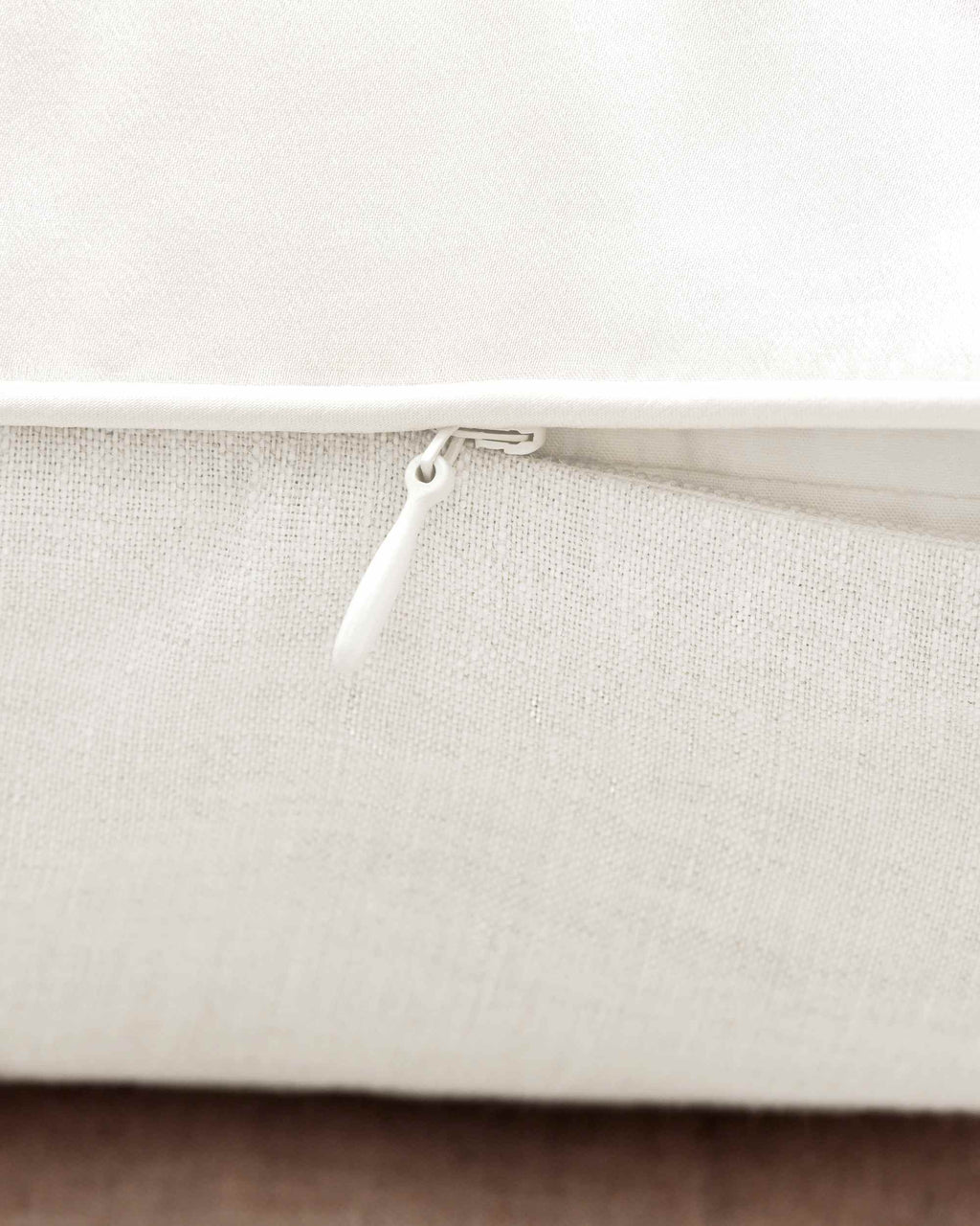 Silk Linen Flip Pillowcase - Ivory