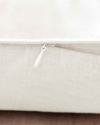 Silk Linen Flip Pillowcase - Ivory