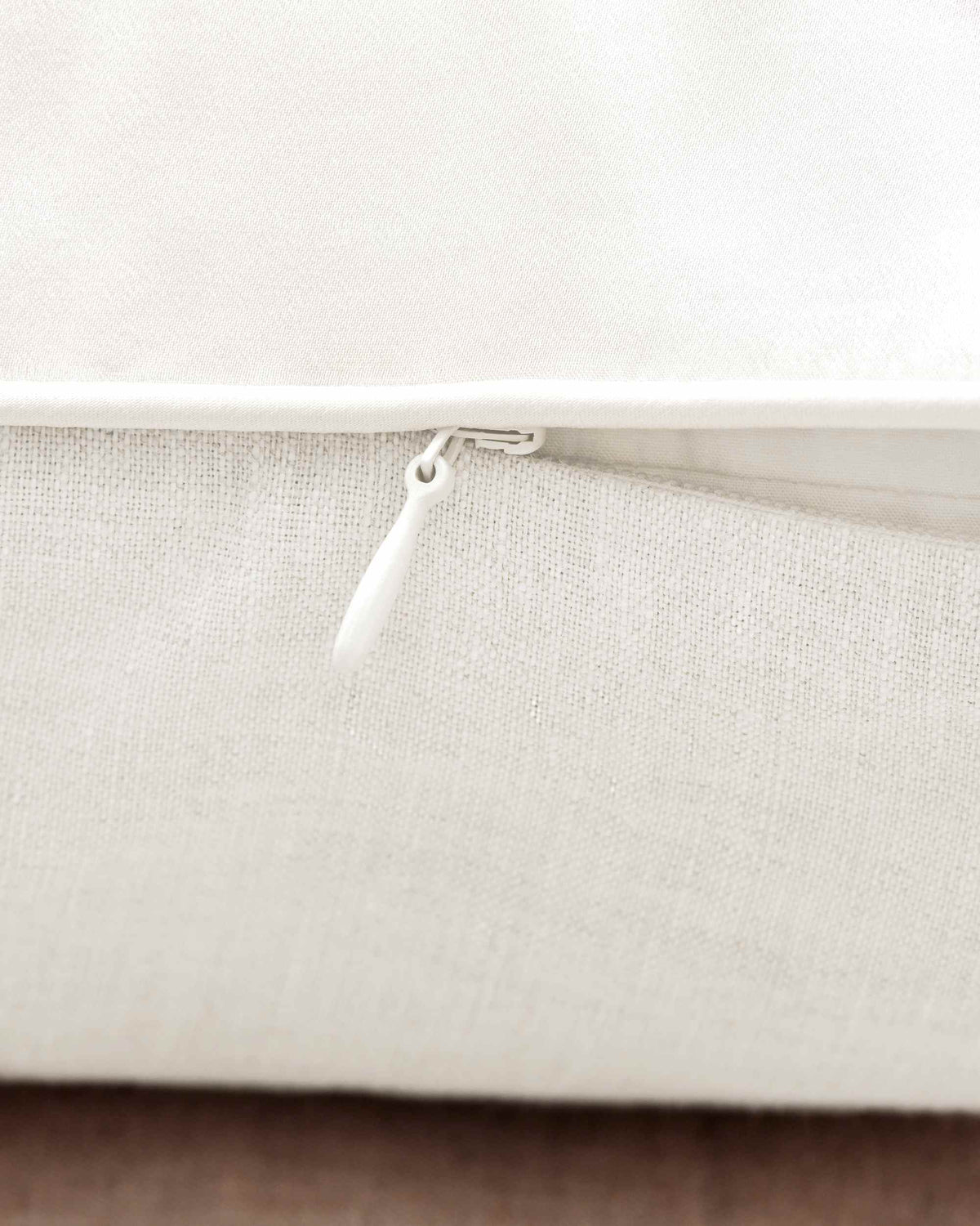 Silk Linen Flip Pillowcase - Ivory